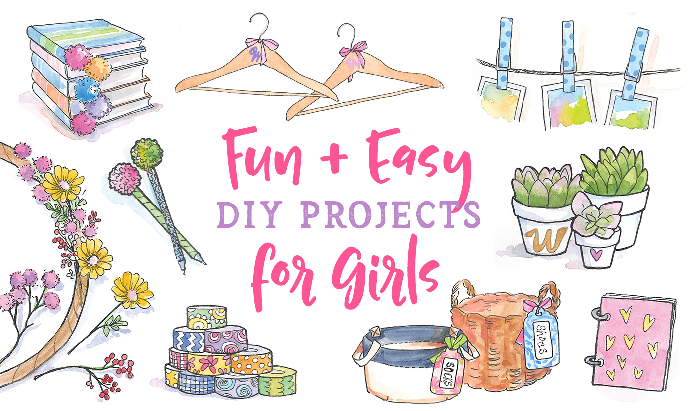 52 DIY Crafts for Girls - mulberrycottage